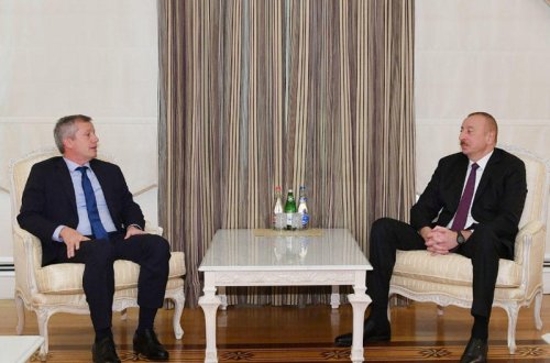 Prezident İlham Əliyev Argentina Milli Konqresinin Deputatlar Palatasının sədrini qəbul edib