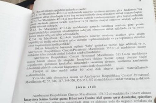 Bakıda ərini aldadan qadın rəfiqəsini şərlədi, sonda özü həbsə girdi - dosye