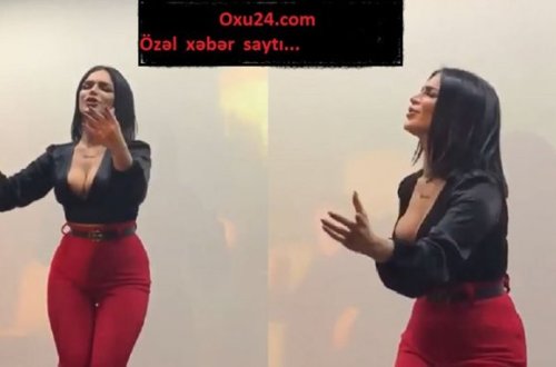 Bakıda qızın ehtiraslı rəqsi:Sinəsi açıldı+VİDEO