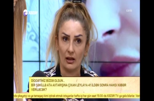 Ərini və iki uşağını atıb qaçmışdı, canlı efirə - 