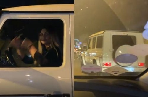 Шабнам занялась автохулиганством - ВИДЕО