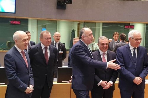 Azərbaycan və Ermənistan XİN başçıları Brüsseldə görüşdü - FOTO