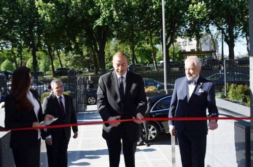 Президент Ильхам Алиев принял участие в открытии нового здания посольства Азербайджана в Бельгии (ФОТО)