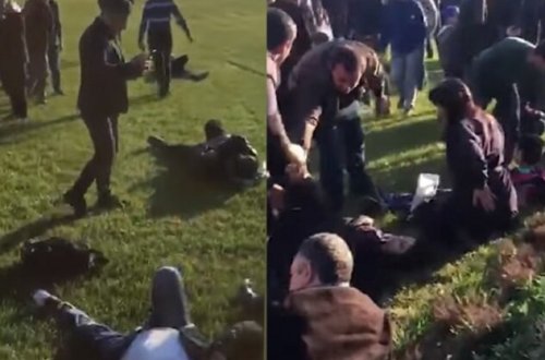 Bakıda zibil maşını avtobusa çırpıldı - XƏSARƏT ALANLAR VAR- VİDEO