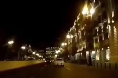 Появилось видео ДТП в центре Баку
