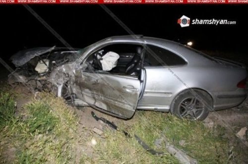 Erməni hərbçi yol qəzasında öldü - FOTO