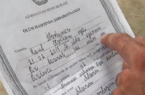 Azərbaycanda ölüyə çağırış vərəqəsi göndərildi (VİDEO)