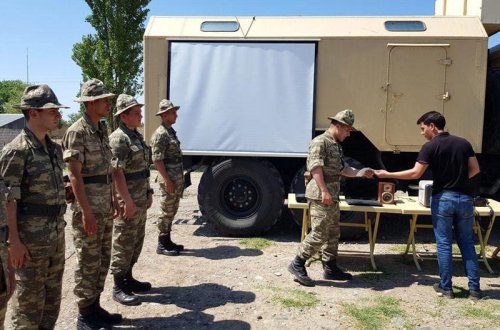 Əməliyyat-taktiki təlimləri çərçivəsində səhra şəraitində təminat məntəqələri yaradılıb - VİDEO - FOTO