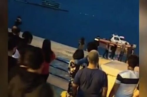 Bakı bulvarında dəhşətli anlar: Qadın özünü dənizə atdı + VİDEO