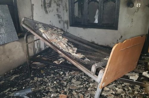 В Гейчае сгорел дом - ФОТО