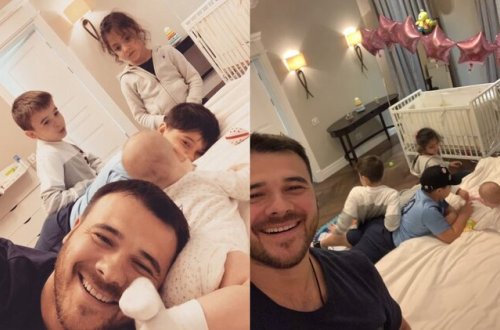 Eminin 4 övladı ilə YENİ FOTOSU