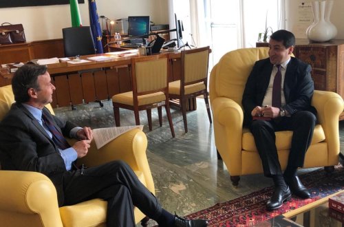 Хикмет Гаджиев провел в Риме встречи с итальянскими официальными лицами (ФОТО)