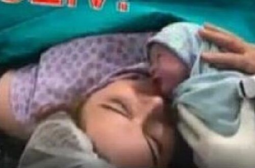 Yenicə ata olan Tacirin xanımının doğuşdan görüntüləri yayıldı - FOTOLAR