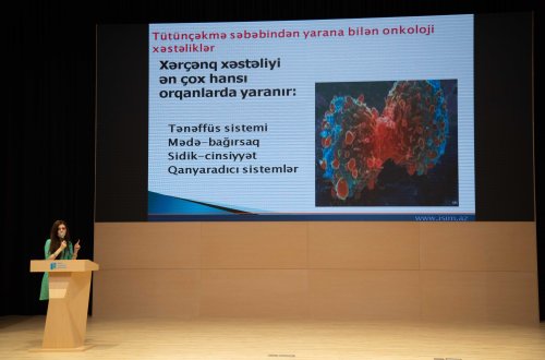 Gənclər Fondunun təşkilatçılığı ilə “31 May Ümumdünya Tütünlə Mübarizə Günüdür” adlı tədbir keçirilib