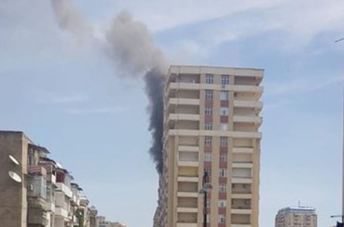 SON DƏQİQƏ: Bakının mərkəzində bina yanır - YENİLƏNİB + VİDEO