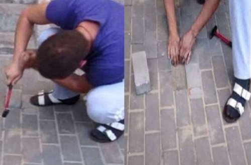 Səs gələn tərəfə getdi - Bu daşı qaldıranda inanılmaz hadisə baş verdi / FOTOLAR