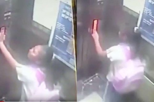 Çində nasaz lift 19-cu mərtəbədən aşağı uçdu, 9 yaşlı qız sağ qaldı - VİDEO