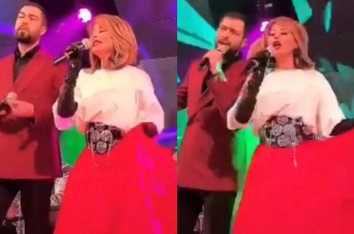 Aygünlə Namiq təyyarədə görüşməyib, səhnəyə bir çıxdı - Video