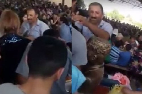 Azərbaycanda “Qaloş piri” biabırçılığı: Başlarına sürtüb, şəfa gözləyirlər – Video