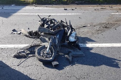 Azərbaycanda motosiklet qəzası: ölən və yaralanan var