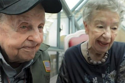Göz yaşları sel oldu - İkinci dünya müharibəsində aşiq olan cütlük 75 il sonra görüşdü - FOTO