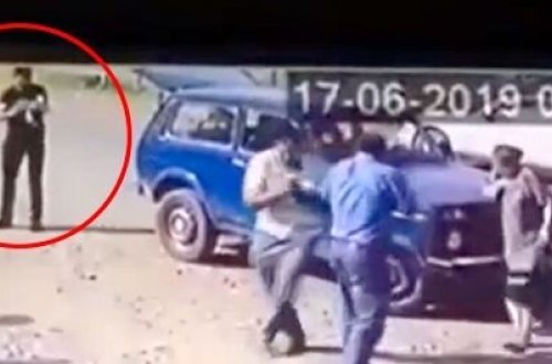 Azərbaycanda bazardakı qətliamın DƏHŞƏTLİ VİDEOSU +18: Camaatı gülləbaran etdi