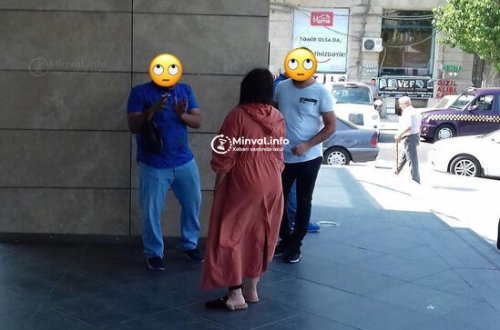 Şəhərin mərkəzində ərəblərlə intim alver: 