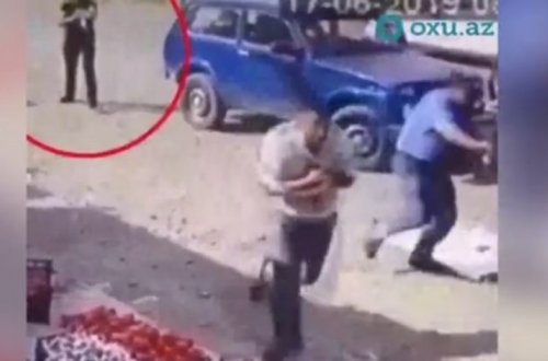 Появились видео кадры стрельбы на рынке в Агстафинском районе – ОБНОВЛЕНО - ВИДЕО