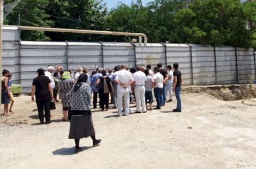 Sakinlər Bakıda aksiya keçirdilər – Fotolar