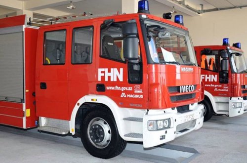 В Сумгайыте произошел пожар в торговом центре