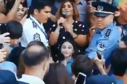 Fanatları Şəbnəm Tovuzluya hücum etdi - VİDEO