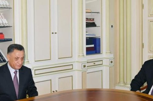Prezident İlham Əliyev Ramil Usubovu Təhlükəsizik Şurasının katibi vəzifəsinə təyin olunması münasibətilə qəbul edib - FOTO