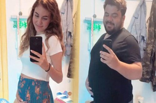 Yenicə toyu olan aktyor hamilə pozasında şəkil çəkdirdi - FOTO