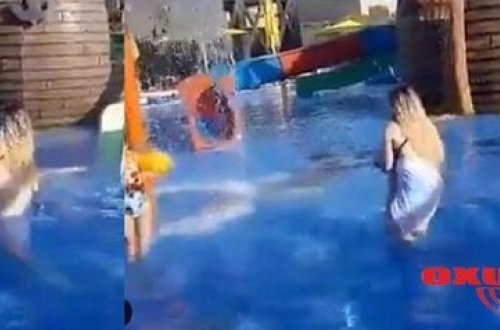 Azərbaycanlı müğənninin hovuzda ehtiraslı videosu yayıldı