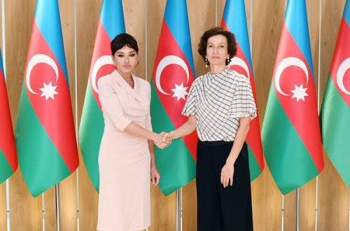 Mehriban Əliyev UNESCO-nun Baş direktoru ilə görüşüb (FOTOLAR)