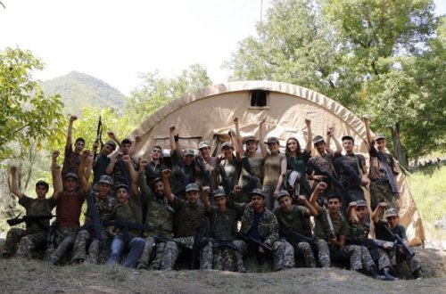 Ermənilər Kəlbəcərdə yeniyetmələri müharibəyə hazırlaşdırır (FOTOLAR)