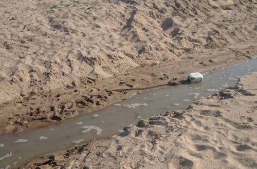 Bakıda kanalizasiya birbaşa çimərliyə axıdılır - FOTO