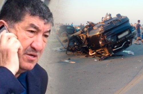 Кадры тяжелого ДТП, в которое попал бизнесмен Гаджи Мазан - ВИДЕО (ОБНОВЛЕНО)