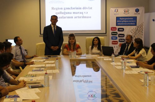 Gənclərin dövlət qulluğu üzrə regional təlimlərinə Biləsuvardan start verilib