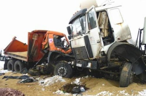 В Гаджигабуле столкнулись МАЗ и КамАЗ: один погибший