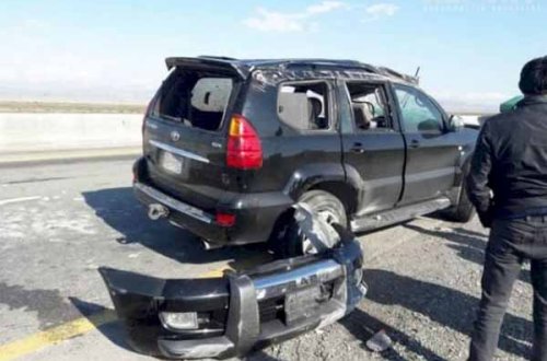 Azərbaycanda nazirliyin şöbə müdiri ağır qəzaya düşdü : 1 ölü, 3 yaralı