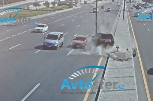 Sürücülərin yatması qəzalara səbəb oldu - VİDEO