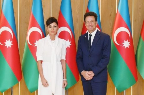 Mehriban Əliyeva MEDEF Biznes Şurasının prezidenti ilə görüşüb - FOTO