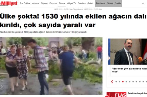 Türkiyə mətbuatı Şəkidəki faciədən yazdı
