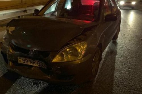 При ДТП в Баку пострадала женщина-водитель - ВИДЕО