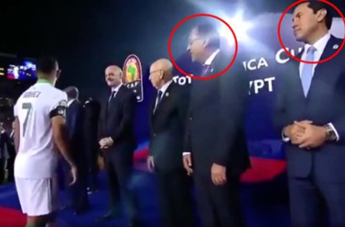 Millinin futbolçusu prezidenti və naziri görməzdən gəldi - VİDEO