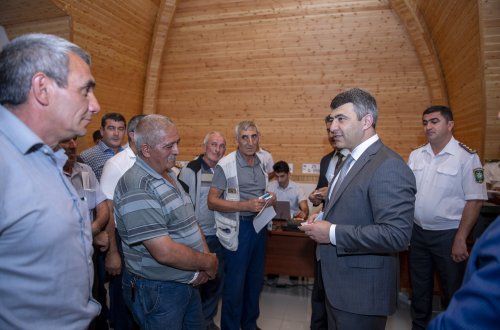 Nazir İnam Kərimov Gədəbəydə vətəndaşları qəbul edib