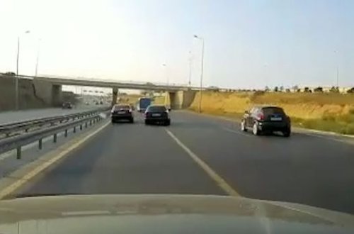 Qəzadan son anda xilas oldular - VİDEO