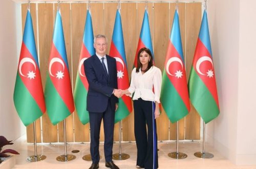 Mehriban Əliyeva fransalı nazirlə görüşdü - YENİLƏNİB + FOTO