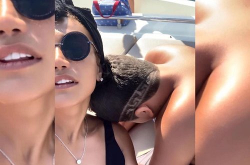 Röya oğlu ilə çimərlikdə - FOTO